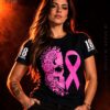Baby look cunhadas outubro rosa PRETO