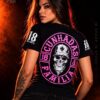 Baby look cunhadas outubro rosa PRETO
