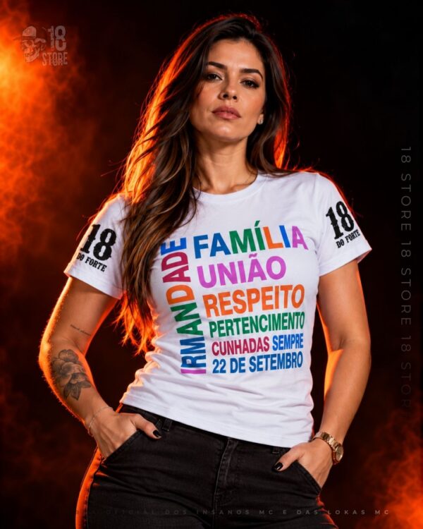 Baby look 22 SETEMBRO CUNHADAS BRANCO