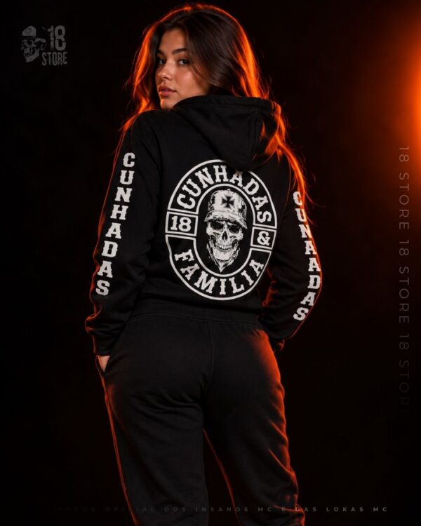 Conjunto de moletom Cunhadas preto